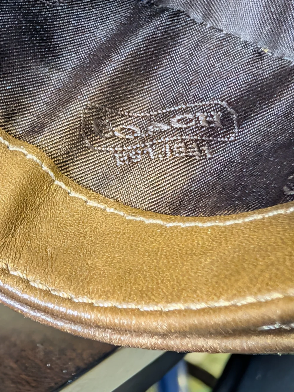 Coach Brown Embossed Leather Card Sleeve